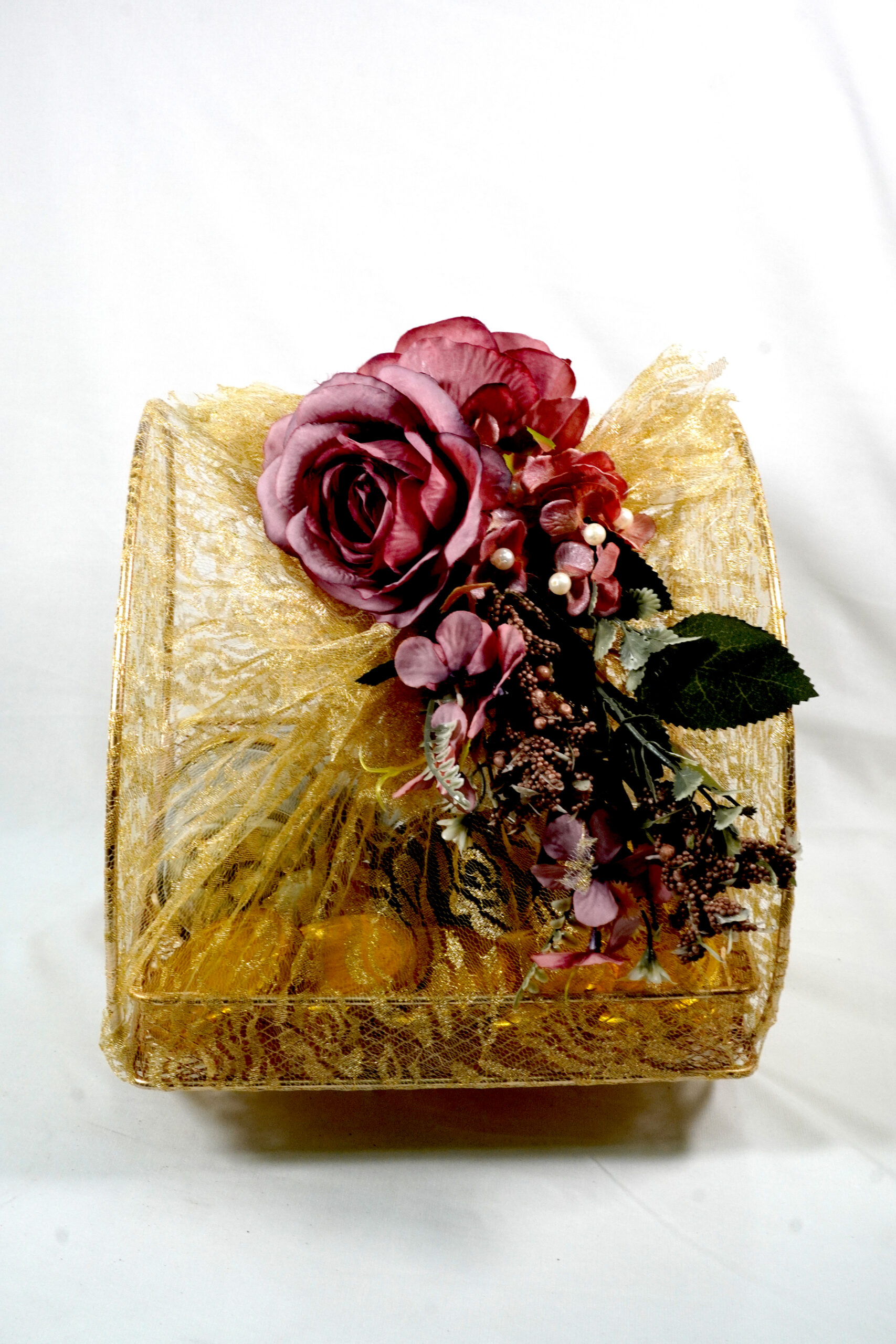 Golden Bloom Luxe Basket